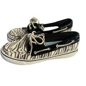 Sperry Sequin Zebra Shoes Size 6.5 Angelfish Loafer